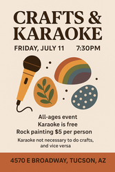 Crafts & Karaoke Night @ Poppin' Off