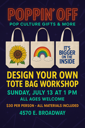 Design Your Own Custom Tote Bag @ Poppin' Off