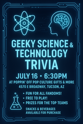 Geeky Science & Technology Trivia Night @ Poppin' Off