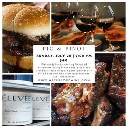Pig & Pinot: Featuring Winemaker Tom Fitzpatrick of Élevée Wines & Thirsty Goat BBQ Regular price