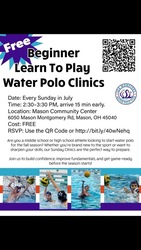Free -  Beginner  Learn To Play  Water Polo Clinics