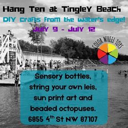 Hang Ten at Tingley Beach - seaside inspired crafting at Color Wheel Toys