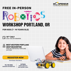 In-Person Free Robotics/Math Workshop for Kids at Portland, OR(7-14)