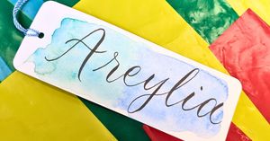 Calligraphy Watercolor Bookmarks