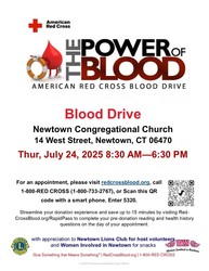 Blood Drive Thursday July 24