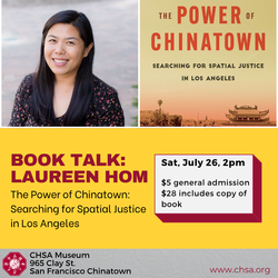 Book Talk with Laureen Hom: The Power of Chinatown