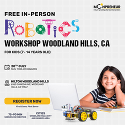In-Person Free Robotics/Math Workshop for Kids at Woodland Hills, CA (7-14)