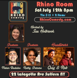 Top Comedy at Rhino Comedy Club in Suffern, NY