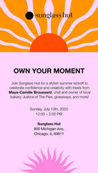 Own Your Moment With Sunglass Hut At Our Chicago Storefront