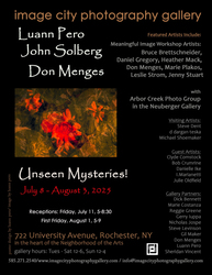 Unseen Mysteries Opening Reception July 11, 5:00-8:30 PM