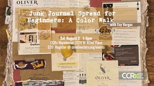 Junk Journal Spread for Beginners: A Color Walk with Esy Vargas