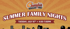 Summer Family Nights Events Continue July 15 at Chandler and Phoenix Chompie’s Locations