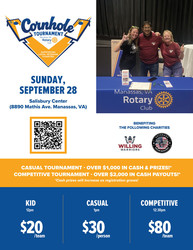 3RD Annual Manassas Rotary Club Cornhole Tournament
