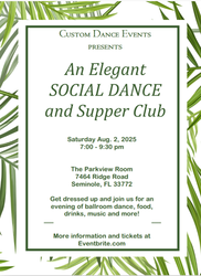 An Elegant Social Dance and Supper Club
