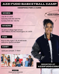 Azzi Fudd Hosts 9th Annual “Hooping for a Cure” Youth Basketball Camp in D.C.