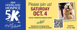 11th Annual Homeland Hospice 5K and Memory Walk