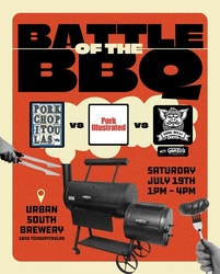 Urban South Brewery Hosts Battle of The BBQ on Saturday, July 19