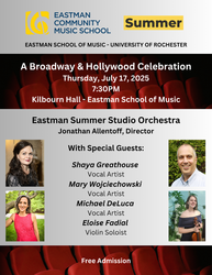 Eastman Summer Studio Orchestra: Broadway & Hollywood Celebration Concert