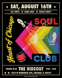 8/16 Heart of Chicago Soul Club: All Vinyl, Rare Soul Dance Party