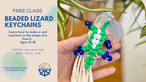 Free Class! Make a Lizard Beaded Keychain at NLR Public Library Systems Innovation Hub