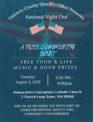 National Night Out (Valencia County Sheriff’s Office)