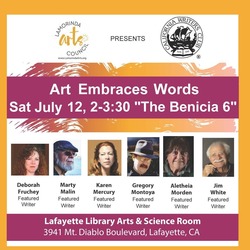 Art Embraces Words: "The Benicia 6" and Artists Jamie Harrison and Michelle Naylor-Cho