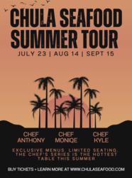 Chula Seafood Debuts Chef Summer Tour Beginning JULY 23