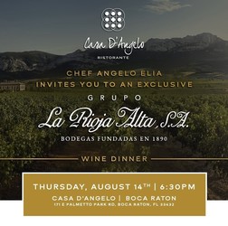 La Rioja Alta Wine Dinner at Casa D'Angelo