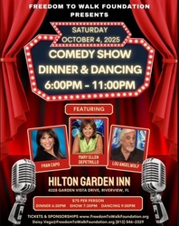 Comedy Show, Dinner & Dancing to Benefit Freedom to Walk Foundation