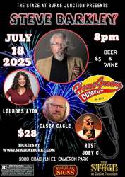 Stand Up Comedy Show at The Stage at Burke Junction! July 18th 8pm in Cameron Park CA.