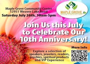 Maple Grove Holistic & Psychic Expo |10th Anniversary Celebration