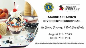 Marshall Scholarship Foundation Dessert Booth Fundraiser at Lion's Riverfest