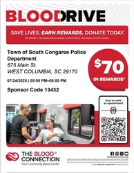 South Congaree Police Dept. Blood Drive