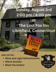 Rico’s Road Home Children's Book Launch – August 3 in Litchfield