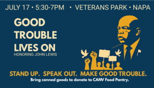 Napa Good Trouble Rally & Canned Food Drive