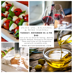 Olive Oil, Balsamic, & Wine Tasting