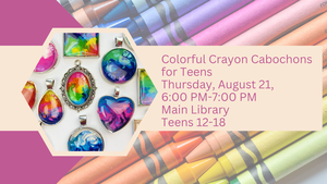 Colorful Crayon Cabochons for Teens