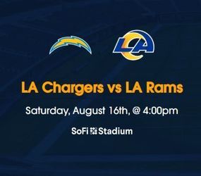 2025 LA Chargers VS LA Rams Tickets
