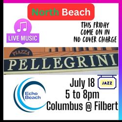 Jazz show in North Beach this Friday, no cover charge