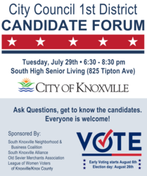 City Council 1st District Candidate Forum