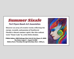 Fort Myers Beach Art Association Lights Up Fort Myers with “Summer Sizzle” Exhibit