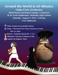Oahu Civic Orchestra's FREE Summer Concert: Around the World in 60 Minutes.