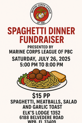 Marine Corps League Spaghetti Dinner Fundraiser