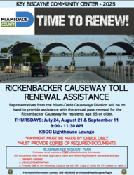 Rickenbacker Causeway Toll Renewals