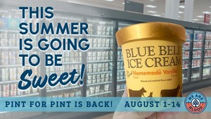 Sweeten your Summer: Pint for a Pint of Blue Bell Ice Cream When You Donate Blood