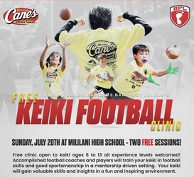 Barefoot League Free Keiki Football Clinic