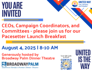United Way of Lee, Hendry, and Glades Pacesetter Launch Breakfast