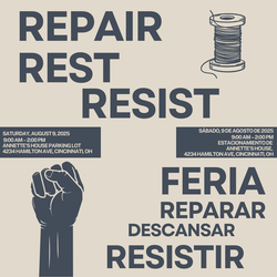 Repair, Rest, Repair Fair/Feria Reparar, Descansar, Resistir