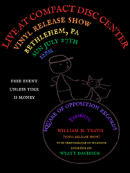 william h. travis vinyl album release show