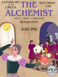 Will Kempe's Players present Ben Jonson's The Alchemist at Lionheart on the Green